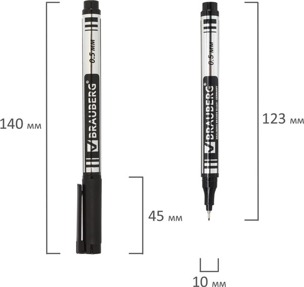 Маркер перманентный Brauberg Jet / 150507
