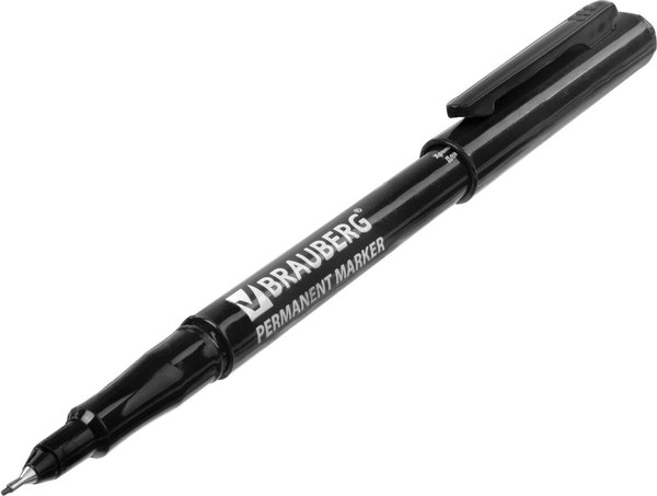 Маркер перманентный Brauberg Super Slim / 151632 - фото