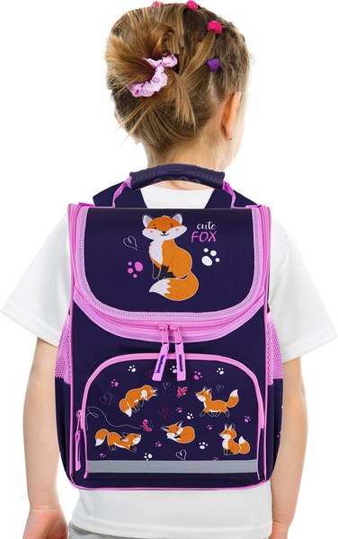 Школьный рюкзак Пифагор Basic. Playing Foxes / 273136