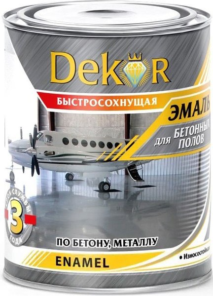Эмаль Dekor Алкидно-уретановая для бетонных полов - фото
