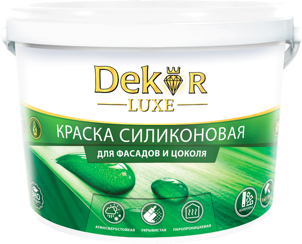 Краска Dekor ВД-АК 111 ГОСТ для фасада - фото