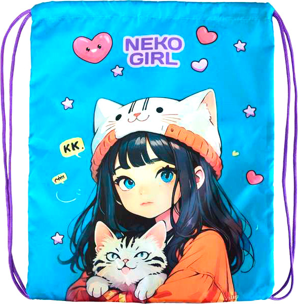 Мешок для обуви Attomex NekoGirl / 7040571 - фото