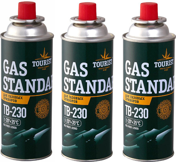 Газовый баллон туристический Tourist Standard TB-230 - фото