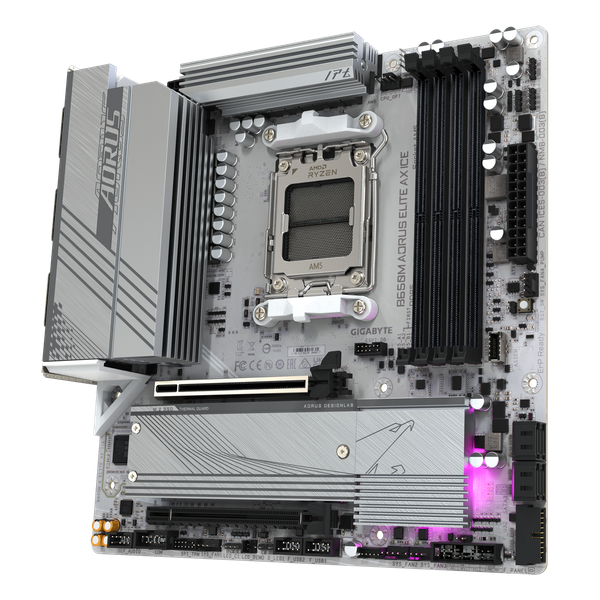 Материнская плата Gigabyte B650M Aorus Elite AX Ice