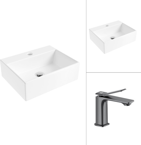 Умывальник со смесителем Lauter 21344 + Allure 21CK618QP - фото