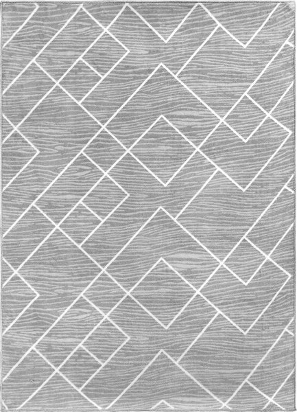 Покрытие напольное тафтинговое Plato Hali Soft / 3084-GREY-WHITE - фото