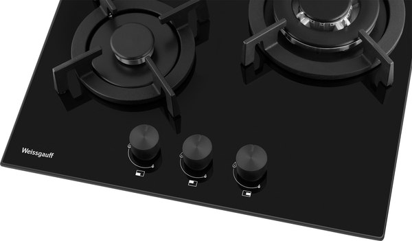 Газовая варочная панель Weissgauff HGG 451 BGV Nano Glass