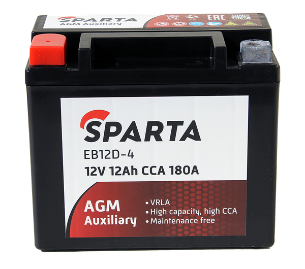 Мотоаккумулятор SPARTA EB12D-4