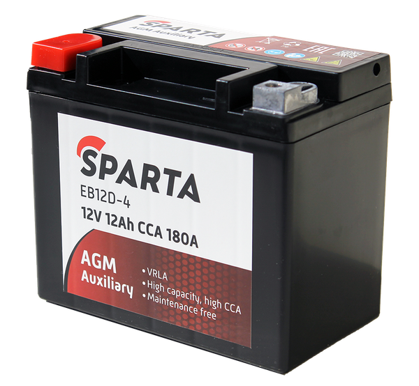 Мотоаккумулятор SPARTA EB12D-4