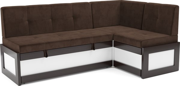 Уголок кухонный мягкий Mebel-Ars Нотис 211х82х135.5 см / M11-28-7 - фото