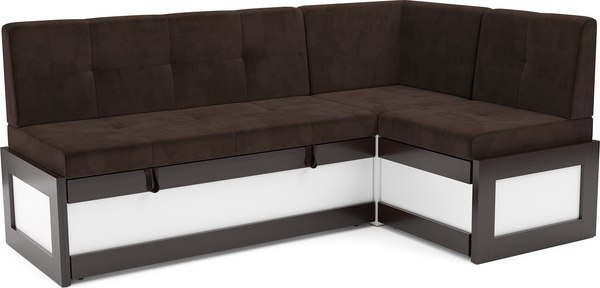 Уголок кухонный мягкий Mebel-Ars Нотис 211х82х135.5 см / M11-28-8 - фото