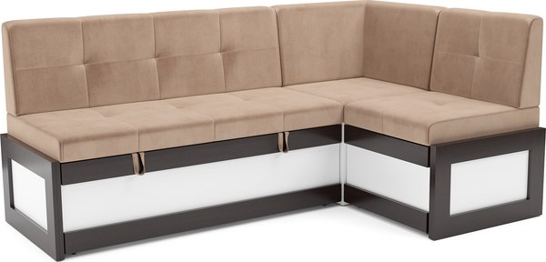 Уголок кухонный мягкий Mebel-Ars Нотис 211х82х135.5 см / M11-28-14 - фото