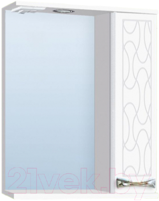 Шкаф с зеркалом для ванной Vako Винтаж 55 / 16778 - фото