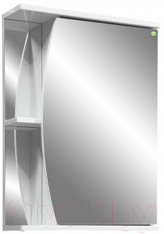 Шкаф с зеркалом для ванной Vako Луна 55 / 10093 - фото