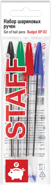 Набор шариковых ручек Staff 143762