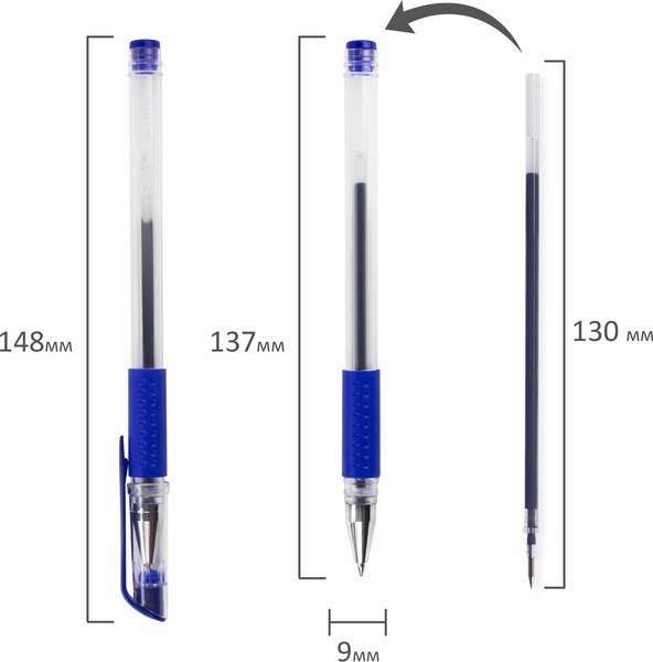 Набор шариковых ручек Staff С 2-мя гелевыми ручками / 144080