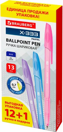 Набор шариковых ручек Brauberg X-333 Pastel 144249 - фото