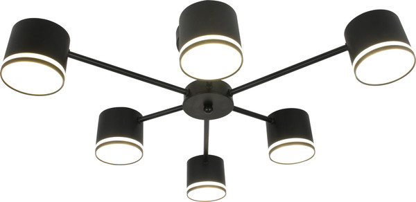 Потолочный светильник Mirastyle XL-60350/6 BK - фото