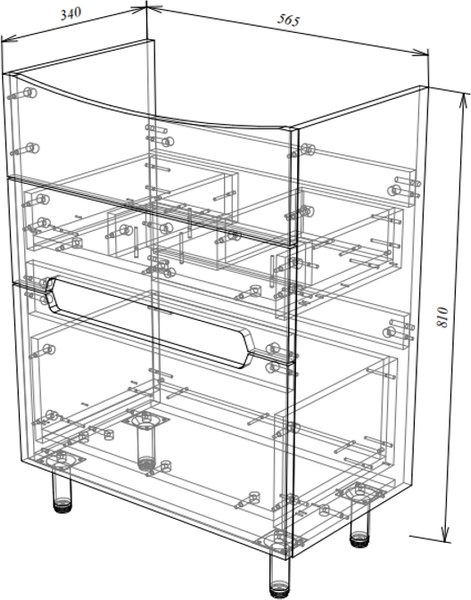 Тумба под умывальник Garda Marko-71 60 / 04.71.600