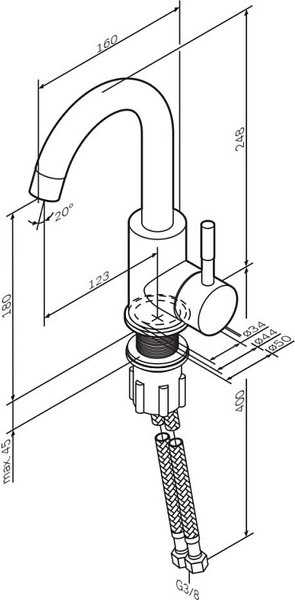 Смеситель AM.PM X-Joy S F85B02711