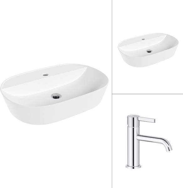 Умывальник со смесителем Lauter 21460-60 + Velvet 21СК696С - фото