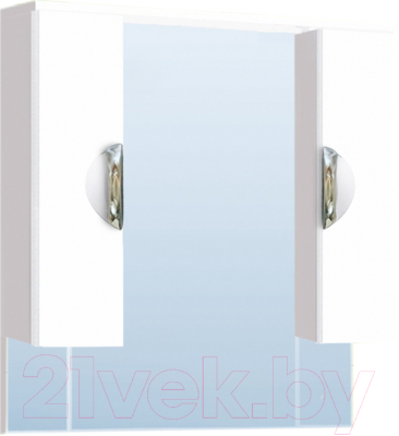 Шкаф с зеркалом для ванной Vako Ника 80 / 11698 - фото