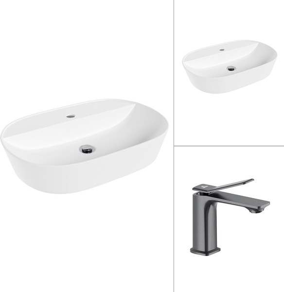 Умывальник со смесителем Lauter 21460-60 + Allure 21CK618QP - фото