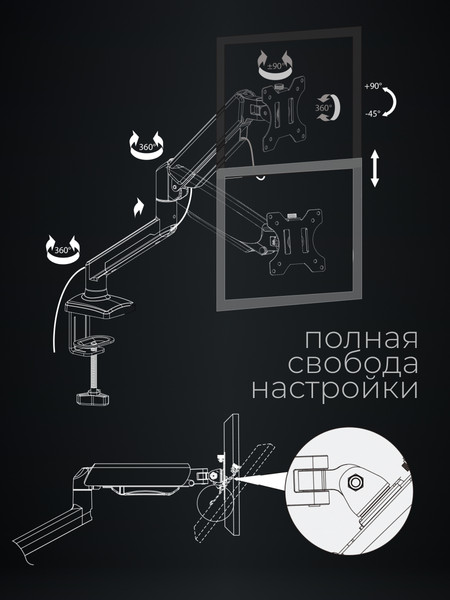 Кронштейн для монитора BrightSight A06