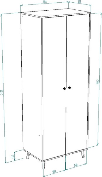 Шкаф Премиум Рико 800