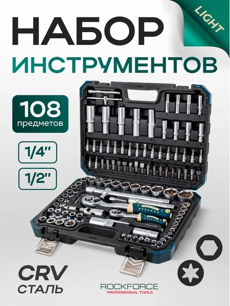 Универсальный набор инструментов RockForce RF Light-41082-5