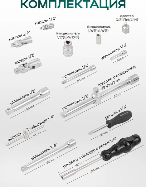 Универсальный набор инструментов RockForce RF Light-38841