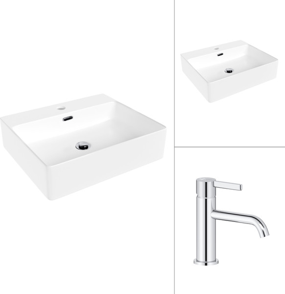 Умывальник со смесителем Lauter 21478 + Velvet 21СК696С - фото