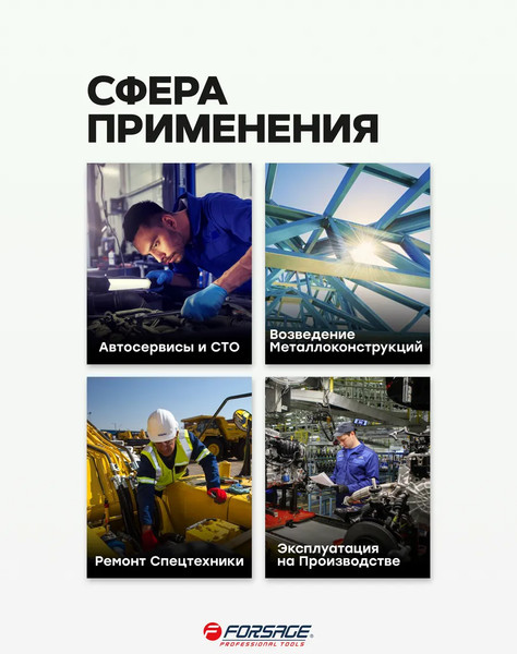 Набор головок слесарных Forsage F-6108-5MPB