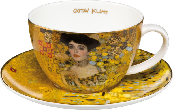 Чашка с блюдцем Goebel Artis Orbis/Gustav Klimt Адель Блох-Бауэр / 66-532-02-1 - фото