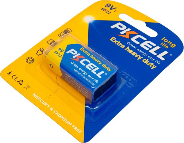 Батарейка Pkcell 6F22-1B