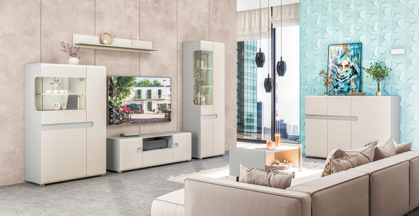 Тумба Мебель-Неман Леонардо МН-026-02-С1 (кашемир/лунный камень)