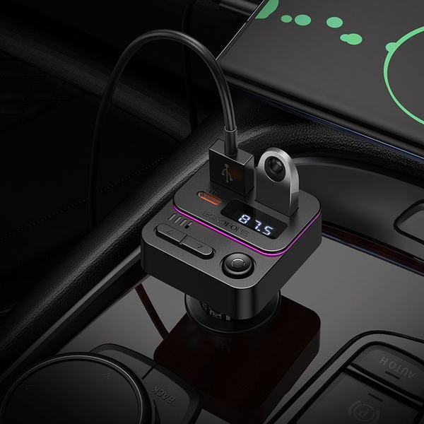 FM-модулятор Borofone BC60 + автомобильное ЗУ