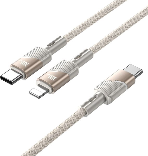 Кабель Hoco U139 2в1 Type-C/Type-C + Lightning - фото