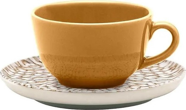 Чашка с блюдцем Oxford Flat Shape Leopardita 136338 AO04-1C04 - фото