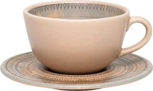 Чашка с блюдцем Oxford Unni Acetinado Ancestral 103766 AY04-5624 - фото