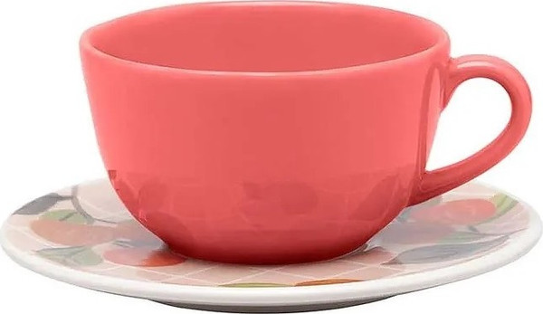 Чашка с блюдцем Oxford Unni Shape Piquenique 127272 AY04-5823 - фото