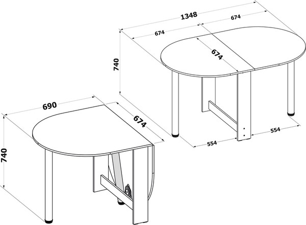 Стол-книга Сокол-Мебель СП-18