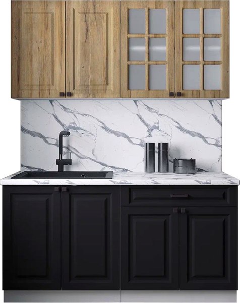 Кухонный гарнитур Интерлиния Мила Деко 1.6А - фото