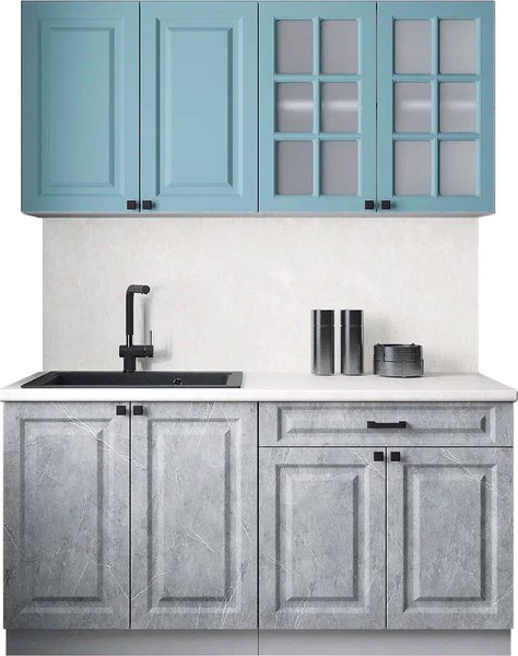 Кухонный гарнитур Интерлиния Мила Деко 1.6А - фото