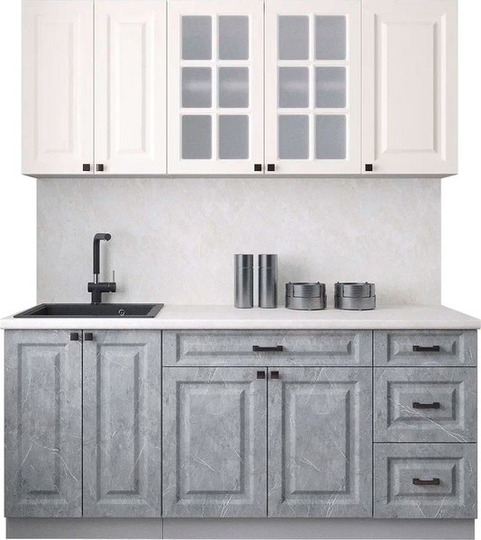 Кухонный гарнитур Интерлиния Мила Деко 1.8А - фото