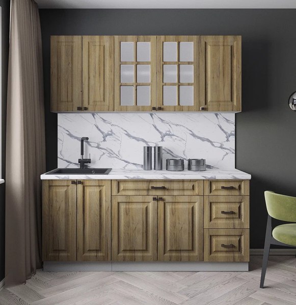 Кухонный гарнитур Интерлиния Мила Деко 1.8А