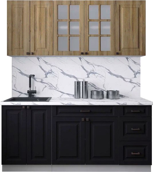 Кухонный гарнитур Интерлиния Мила Деко 1.8А - фото