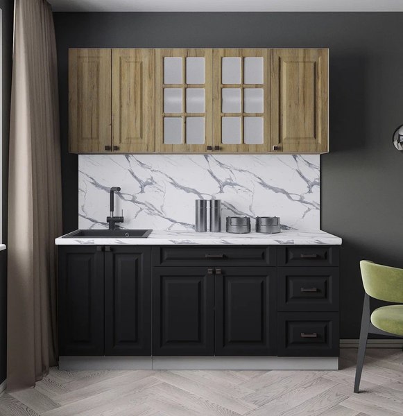 Кухонный гарнитур Интерлиния Мила Деко 1.8А