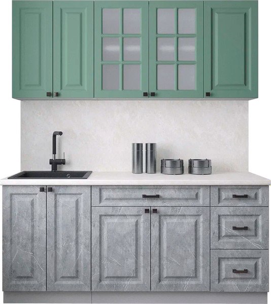 Кухонный гарнитур Интерлиния Мила Деко 1.8А - фото