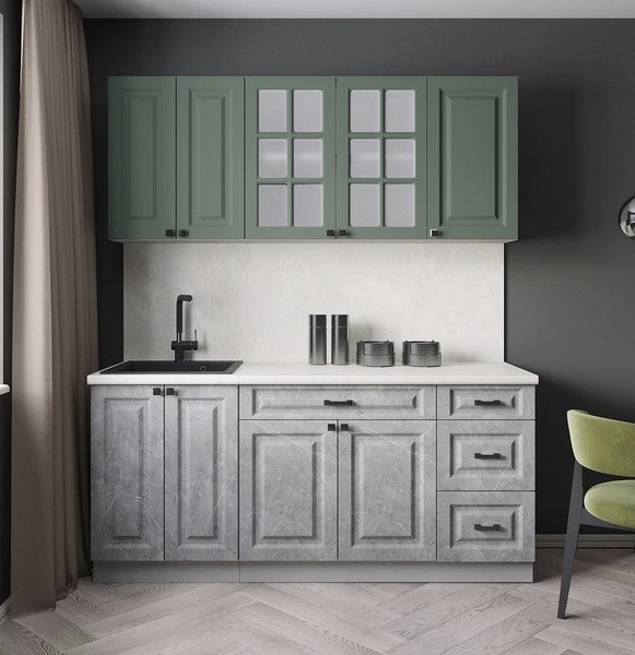 Кухонный гарнитур Интерлиния Мила Деко 1.8А